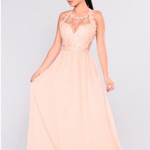 Blush Maxi Gown worn only ONCE!!